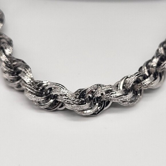 VTG Monet Silver Necklace Suzette #4721 with tag - Picture 2 of 9